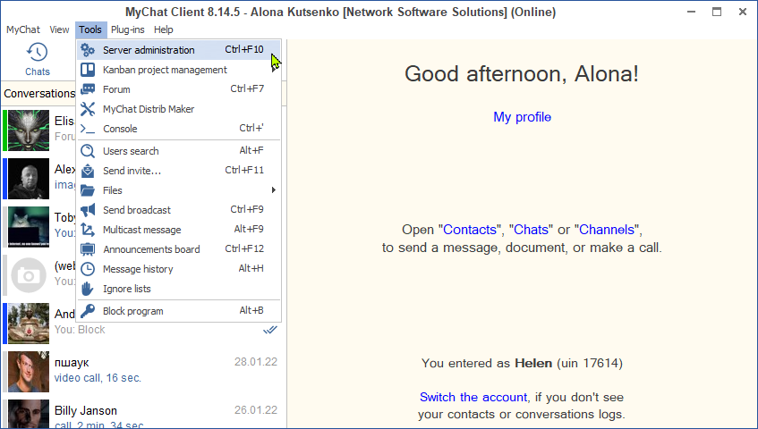 MyChat Client for Windows