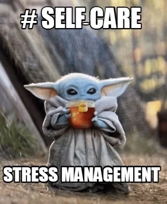 baby Yoda self-care