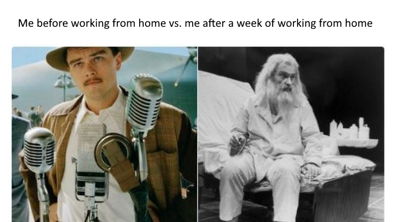 Meme about remote work